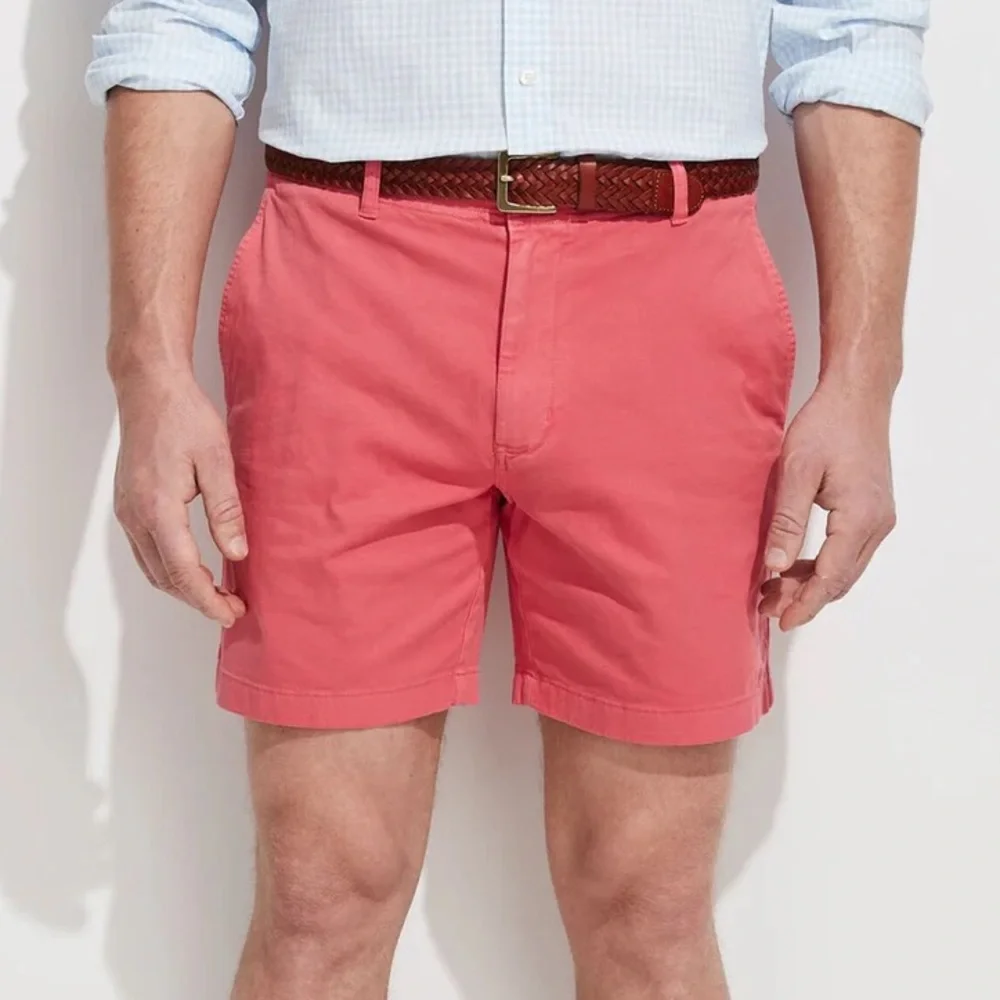 Vineyard Vines Men’s Breaker Shorts Pink Size 30 Cotton Chino Casual‎ Preppy